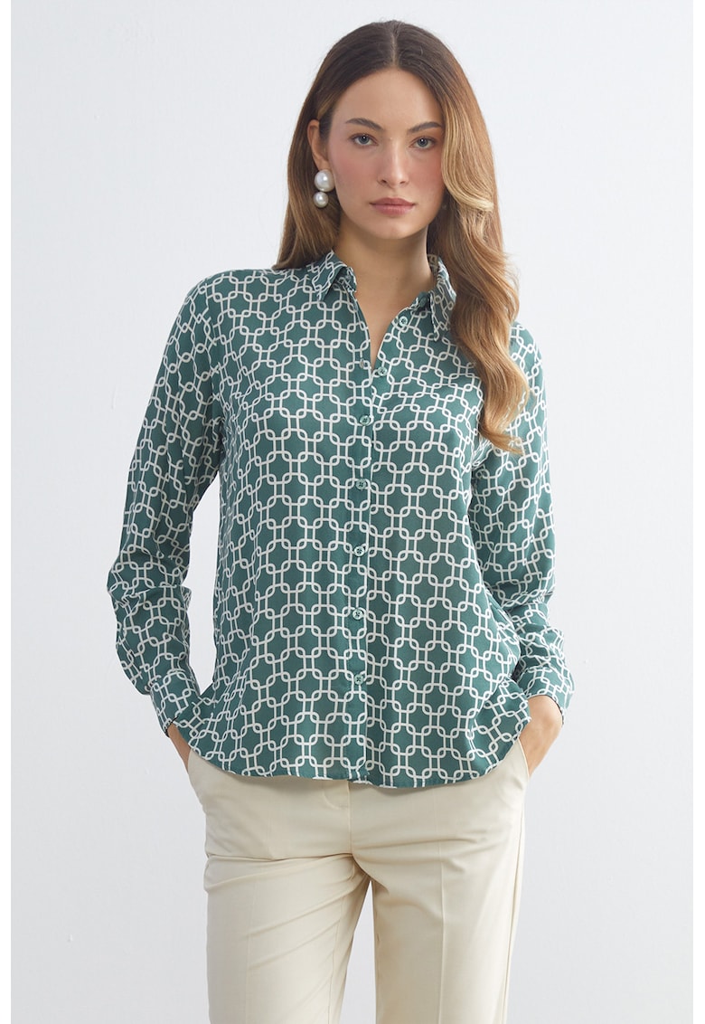 Camasa cu model geometric