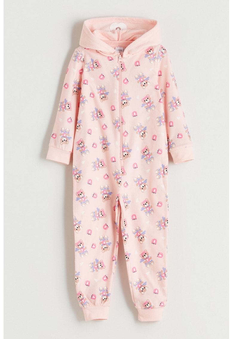 Salopeta de pijama din fleece