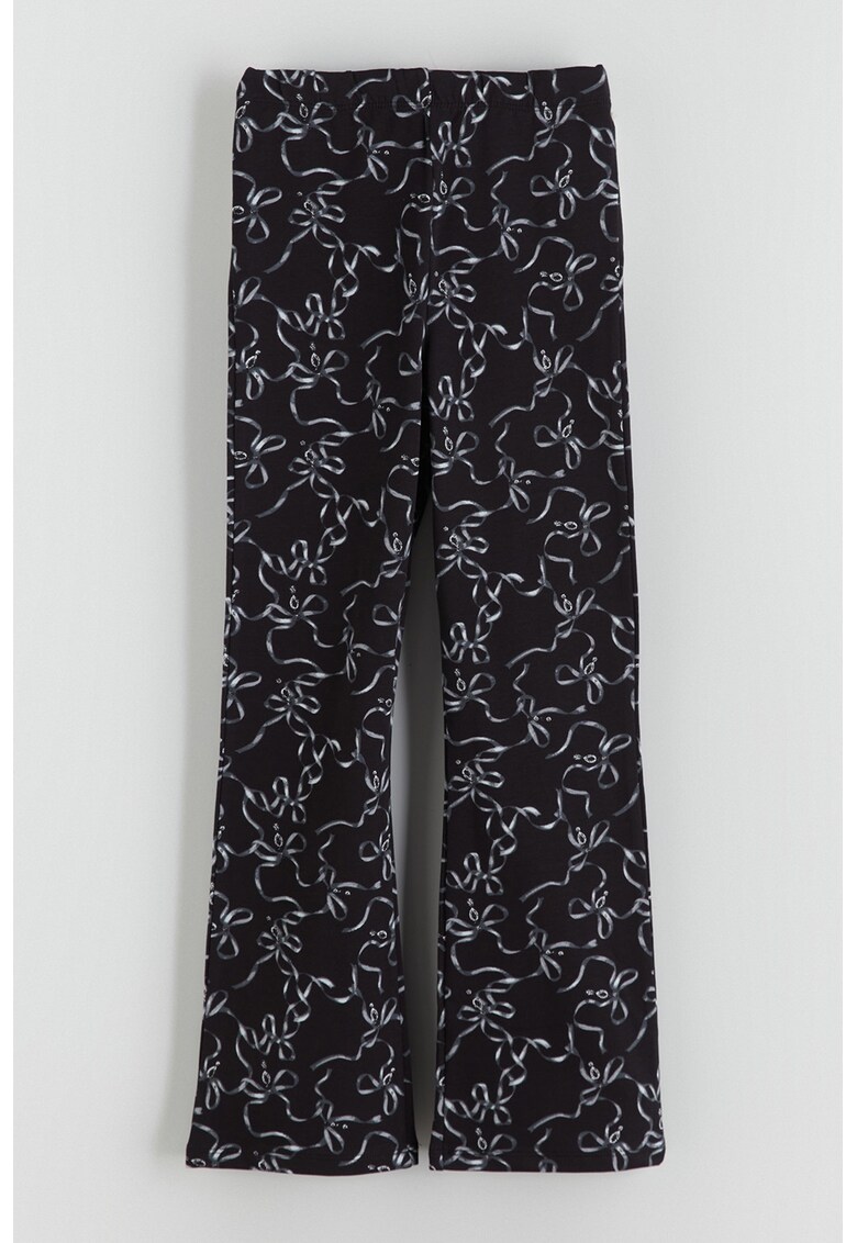 Colanti bootcut cu model funde