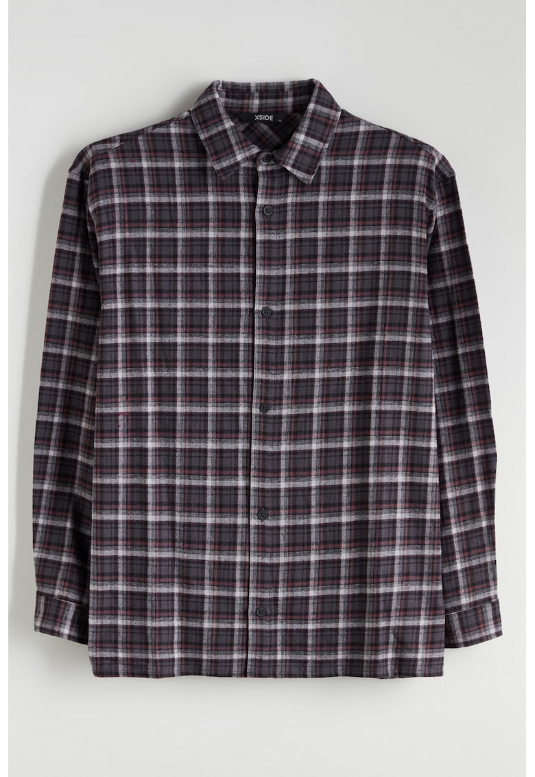 Jacheta-camasa lejera cu model in carouri