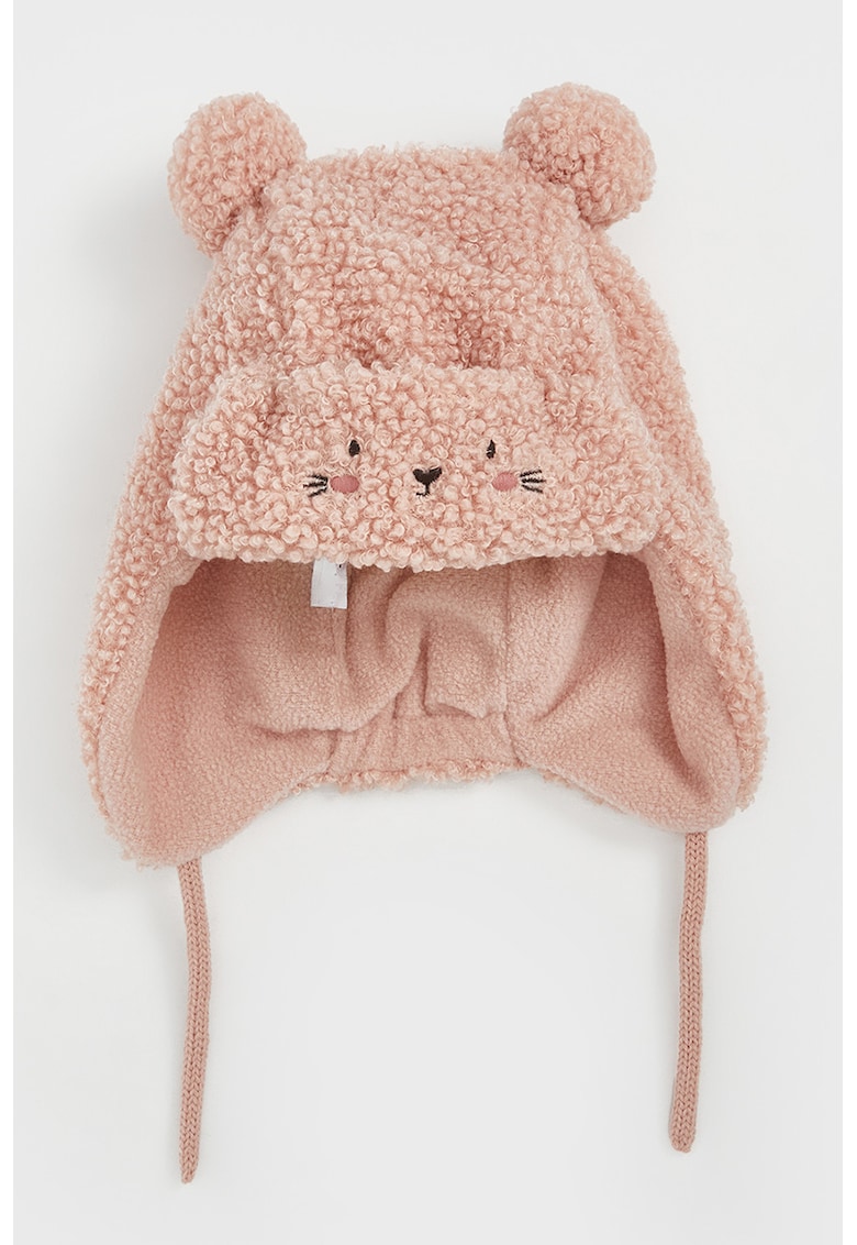 Caciula din material textil cu imprimeu grafic