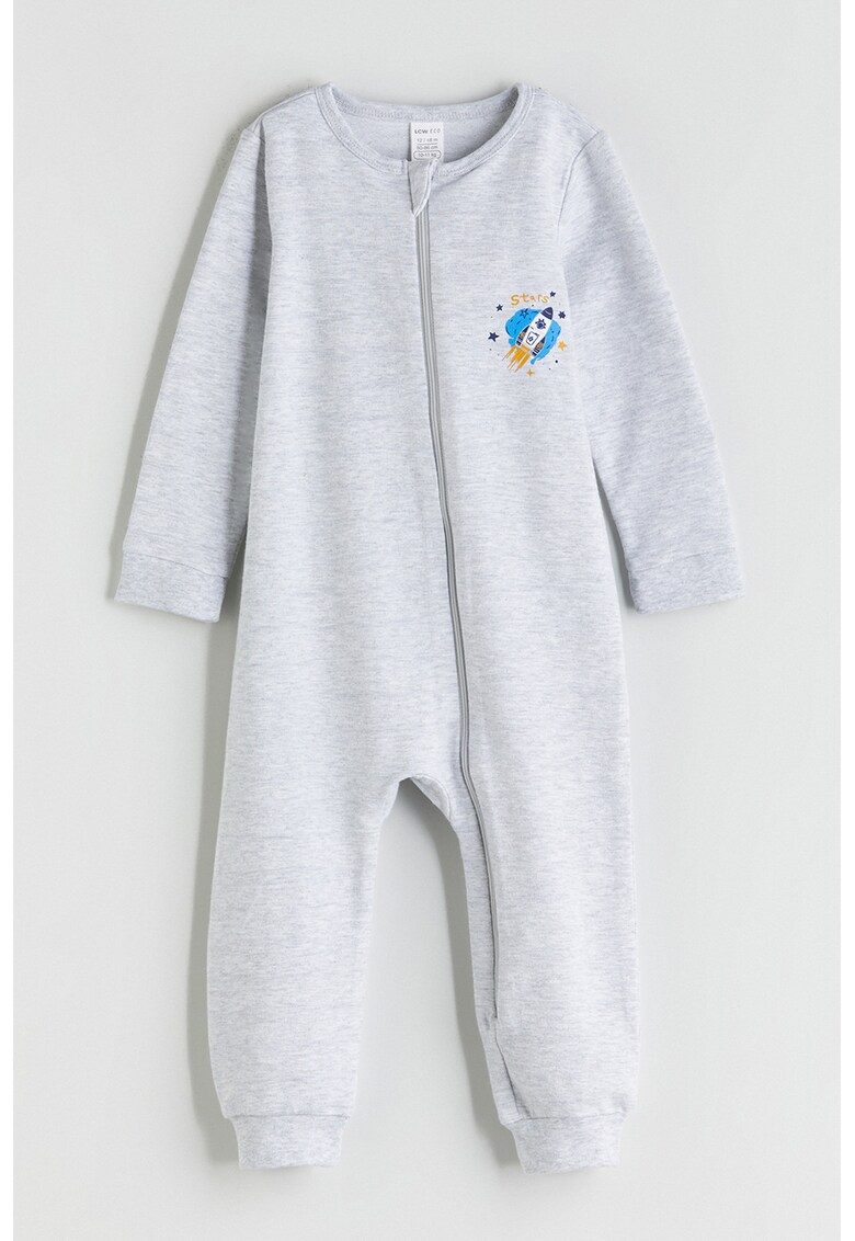 Salopeta din amestec de bumbac cu fermoar