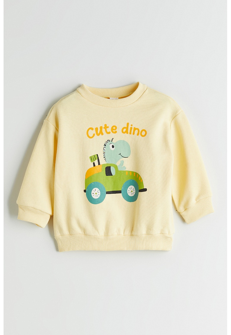 Bluza de trening din amestec de bumbac cu imprimeu grafic