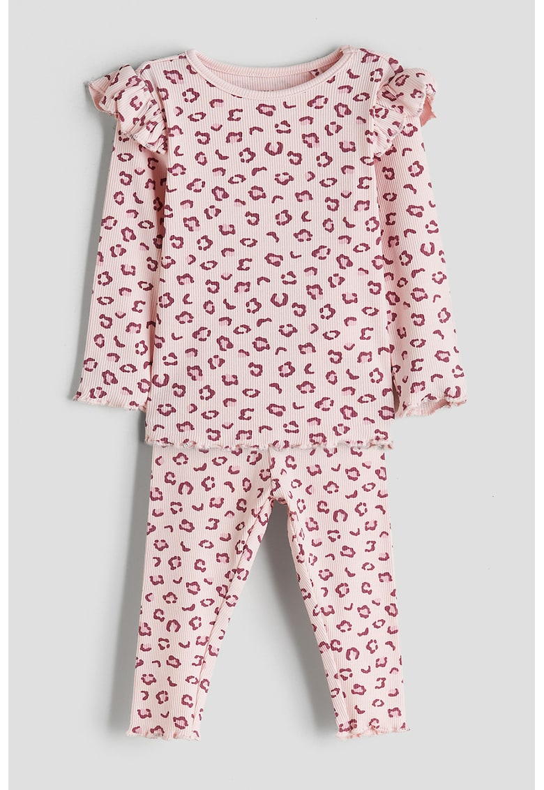 Pijama cu pantaloni lungi din amestec de bumbac