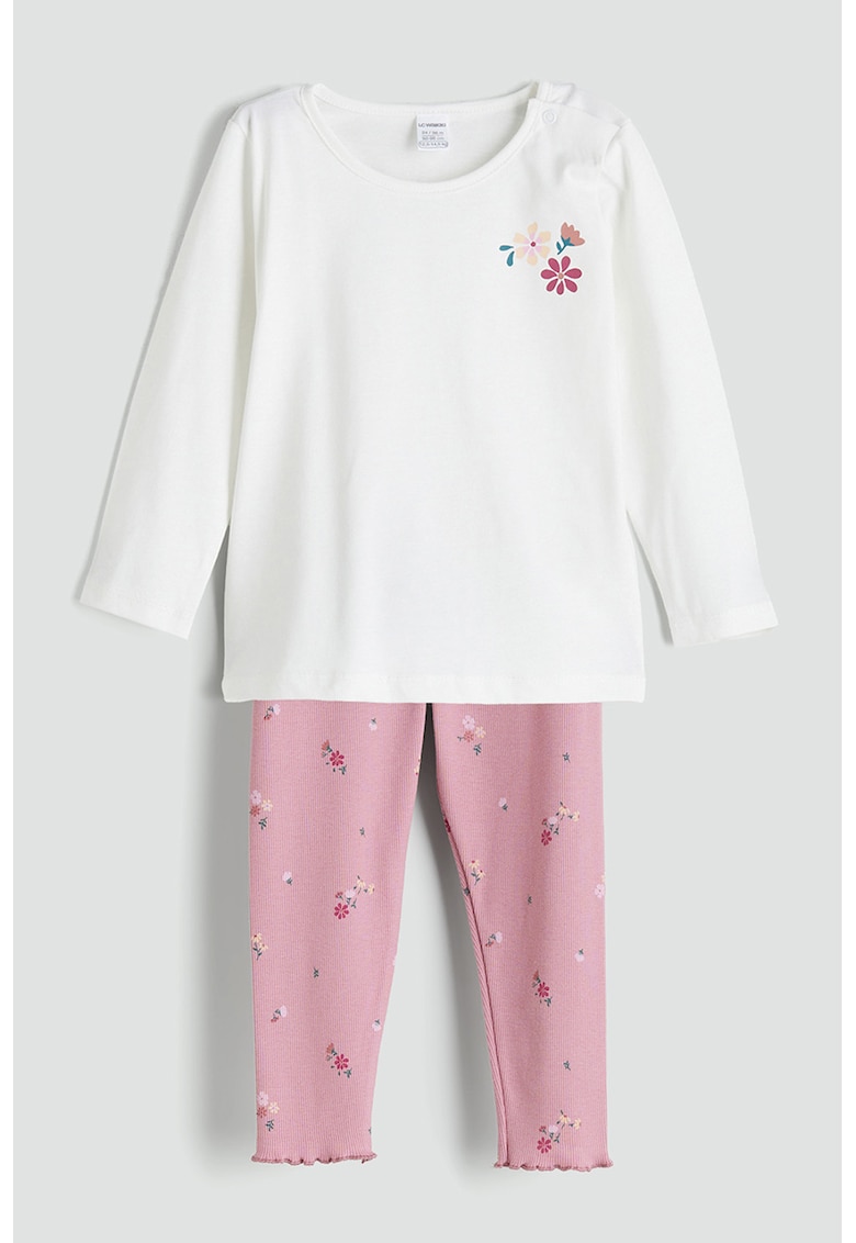 Set de bluza cu imprimeu si pantaloni - 2 piese
