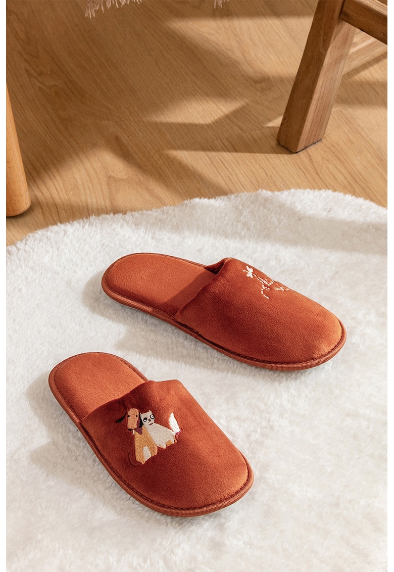 Papuci din material textil