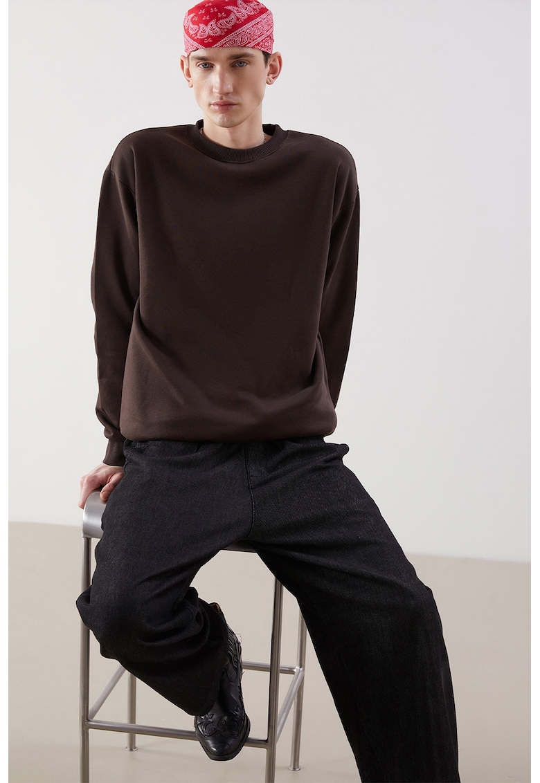 Bluza uni de trening cu maneci cazute