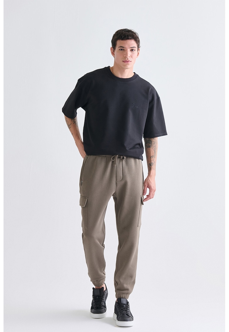 Pantaloni relaxed fit cargo