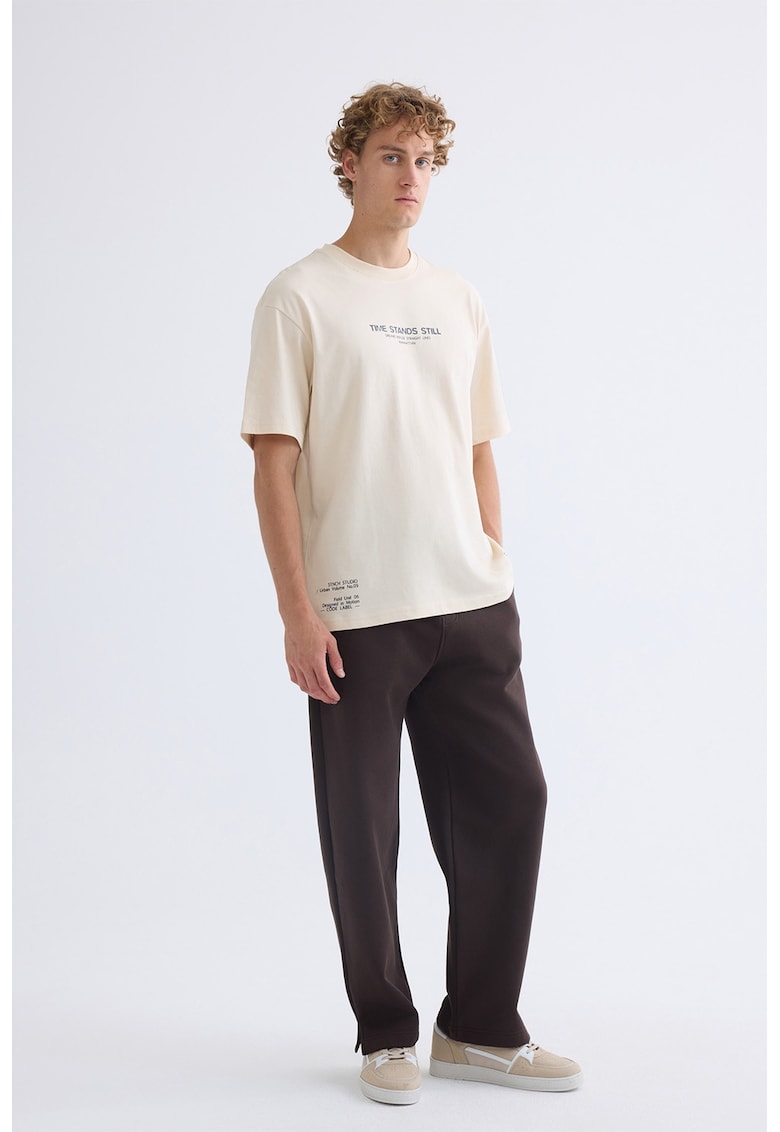 Pantaloni relaxed fit de trening cu snur