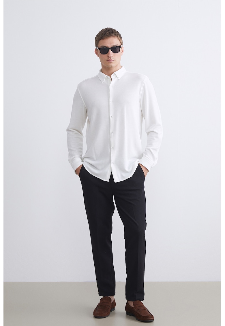 Pantaloni regular fit plisati Vision