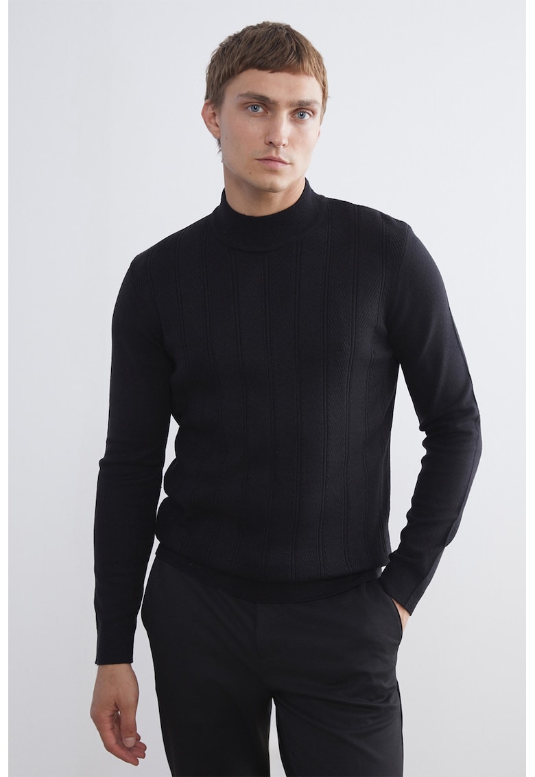 Pulover cu aspect striat