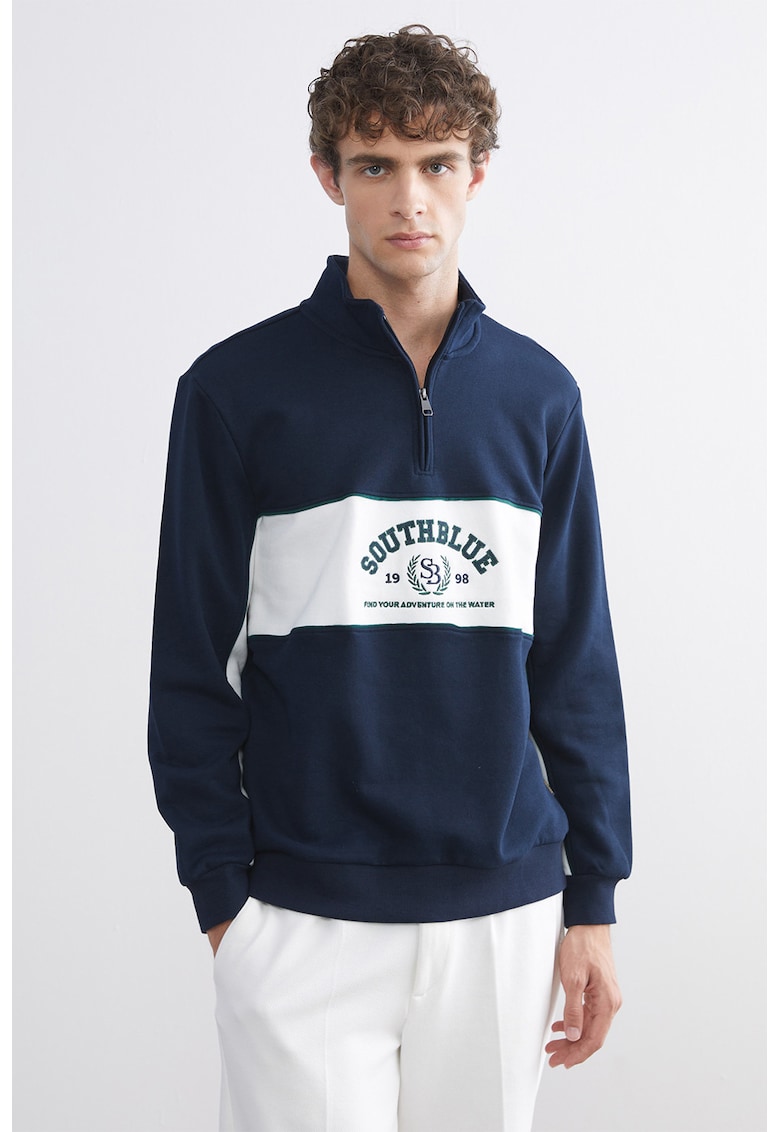 Bluza regular fit de trening cu model text