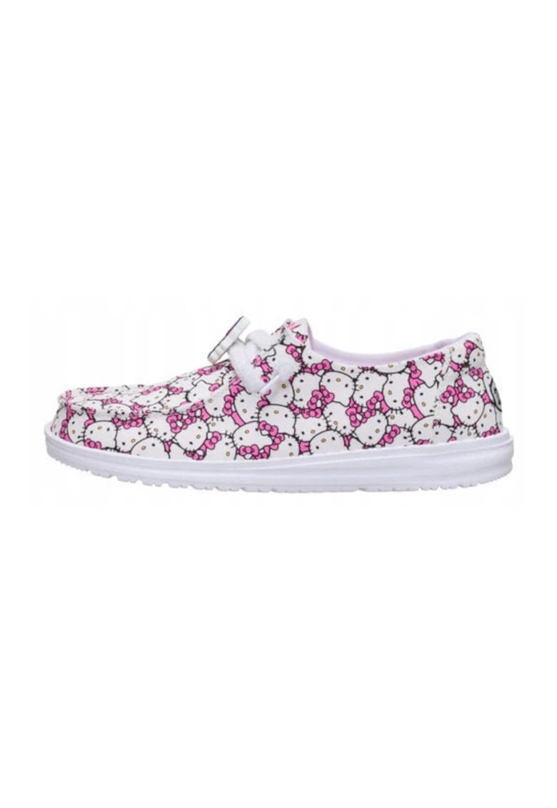 Mocasini Femei Spuma EVA - Wendy Hello Kitty Takeover - Alb