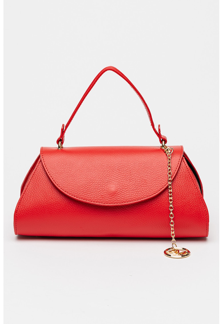 Geanta din piele cu maner si bareta suplimentara