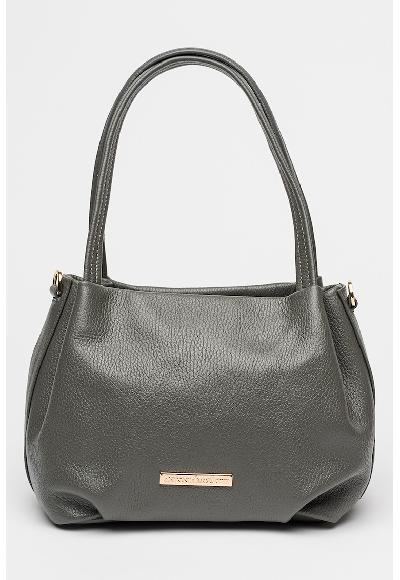 Geanta tote de piele cu bareta detasabila