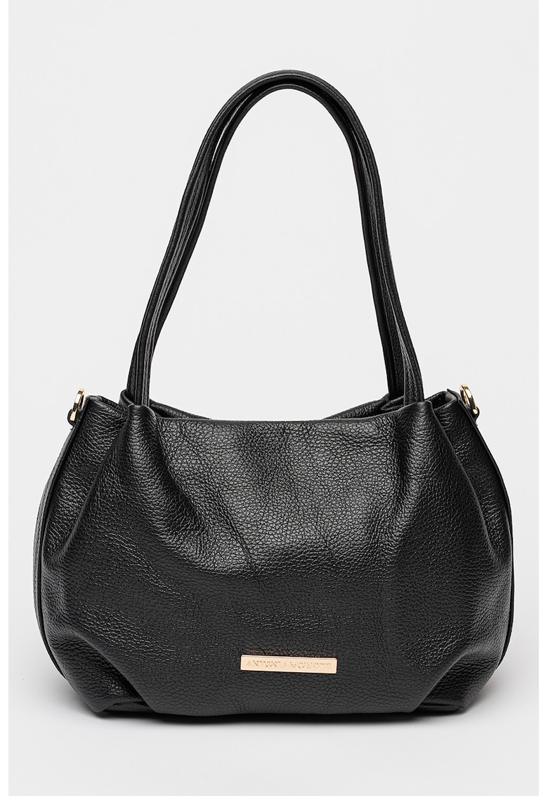 Geanta tote de piele cu bareta detasabila