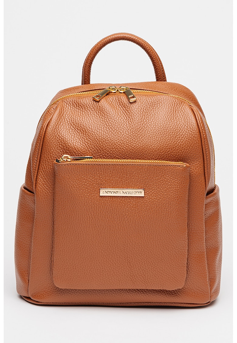 Rucsac cu logo metalic - Maro scortisoara