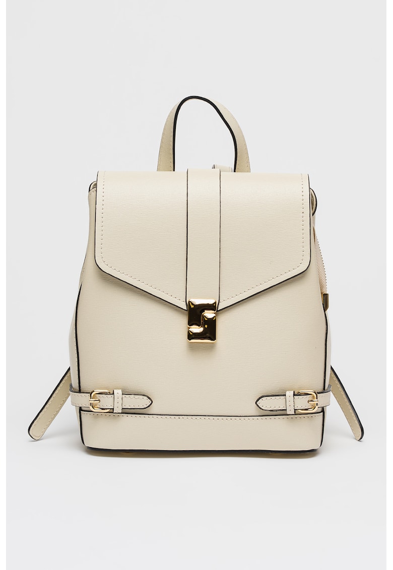 Rucsac de piele cu clapa