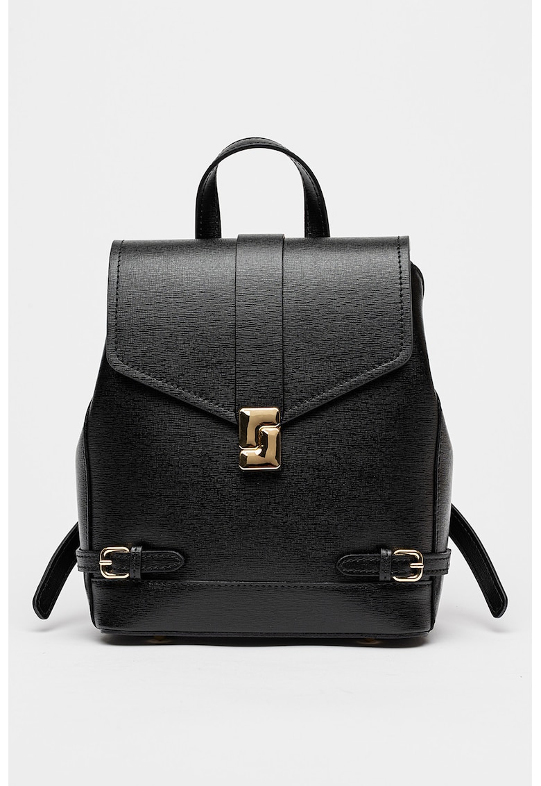 Rucsac de piele cu clapa