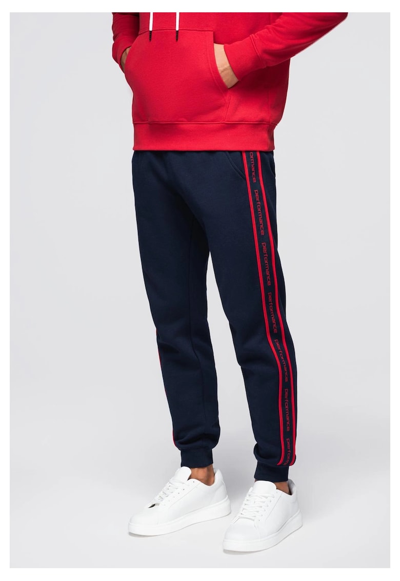 Pantaloni sport jogger cu dungi OM-PASK-0284