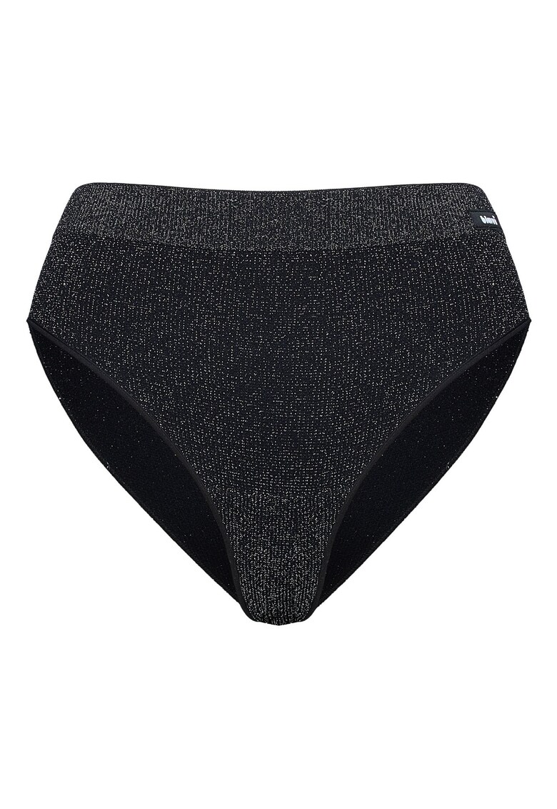 Chiloti dama cu talie inalta Negru Hi-Shine Negru