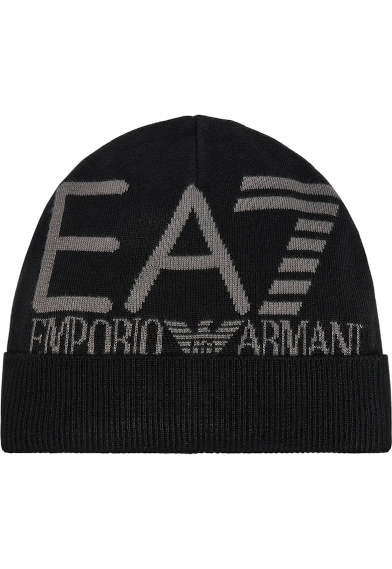 Caciula EA7 Visibility Beanie Negru Gri Caciula EA7 Visibility Beanie Negru Gri