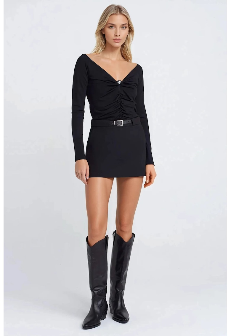 mini - talie inalta - textil