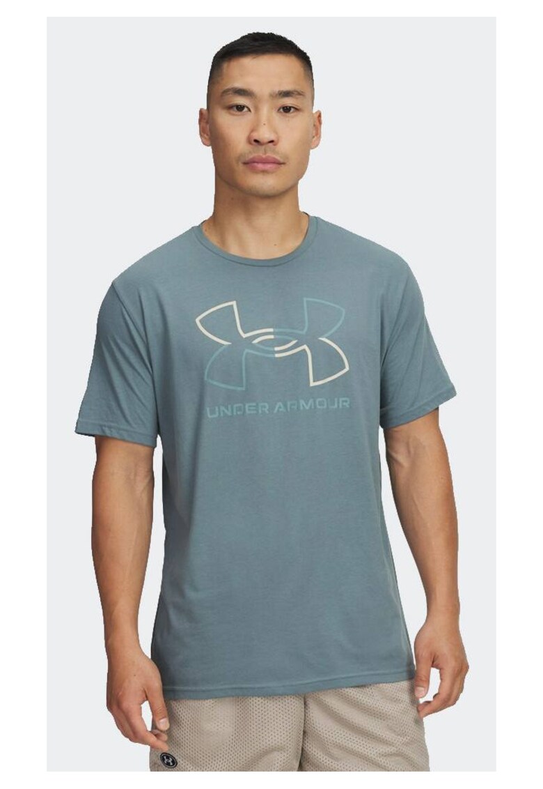 Tricou barbati bumbac - 54875 - Albastru