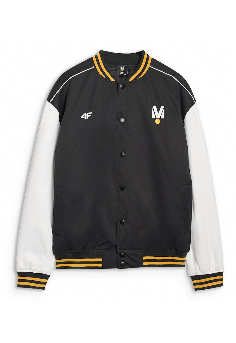 Geaca Tranzitie Unisex x Drift Masters SS25 - Negre/Albe/Galben - Croiala Regular - Confort Termic - Design Urban Ajustabil - Marime