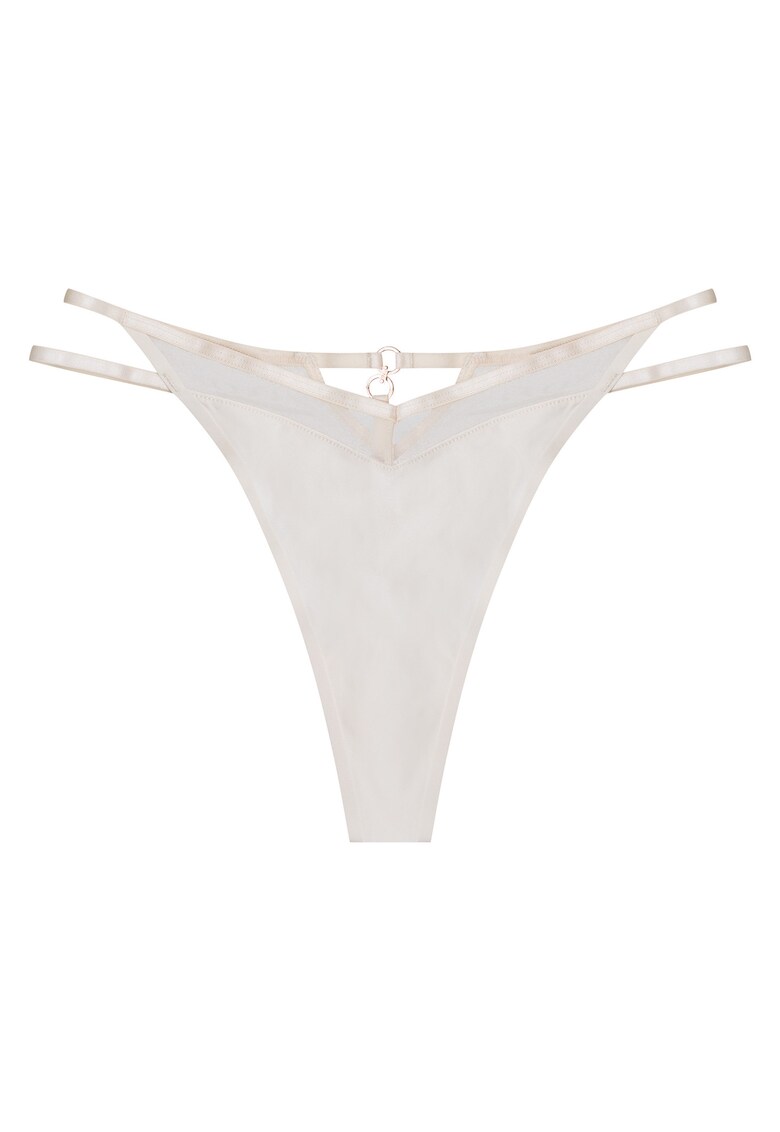 Chiloti tip tanga dama Bej Ova