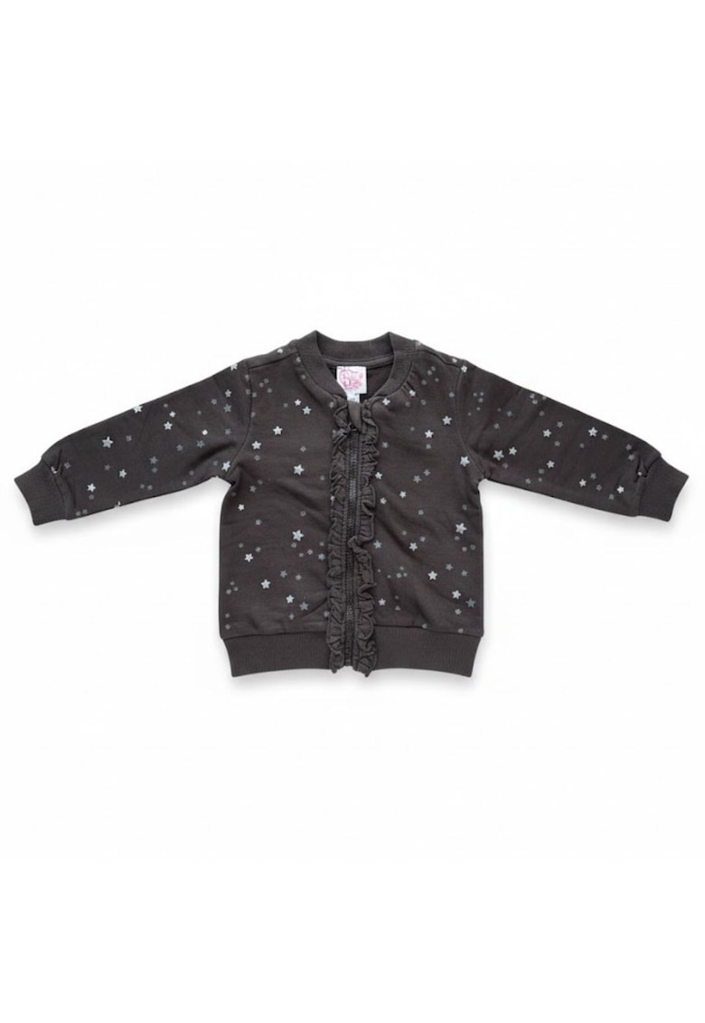 Bluza fete bumbac maro cu stele 74