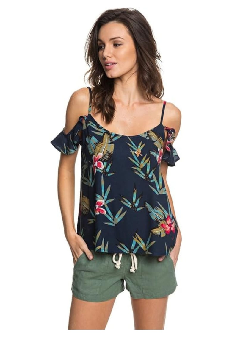 Bluzka de dama Dreamland cu umeri goi - bleumarin