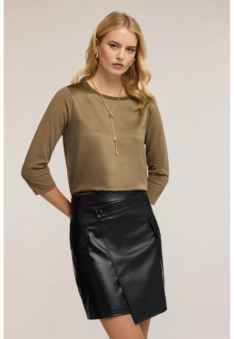 Bluza cu maneci 3/4 - Kaki