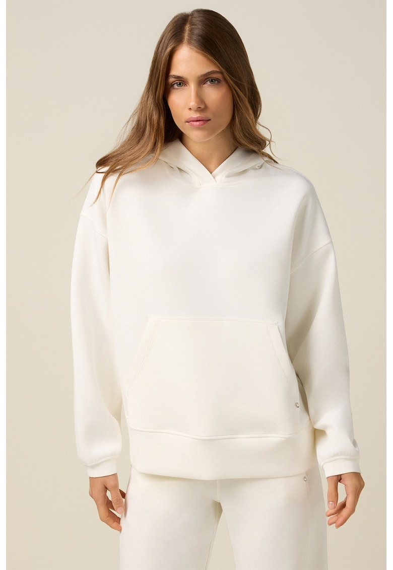 Hanorac din amestec de modal cu buzunar kangaroo