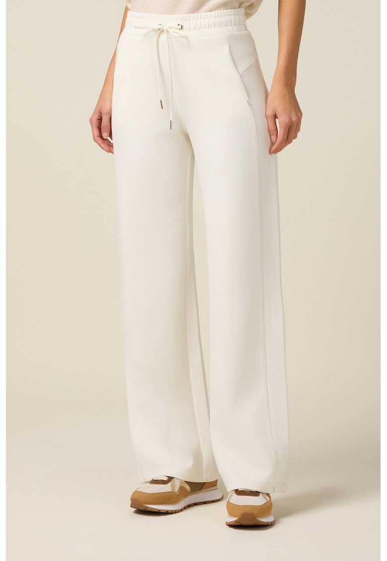 Pantaloni drepti de trening cu snur