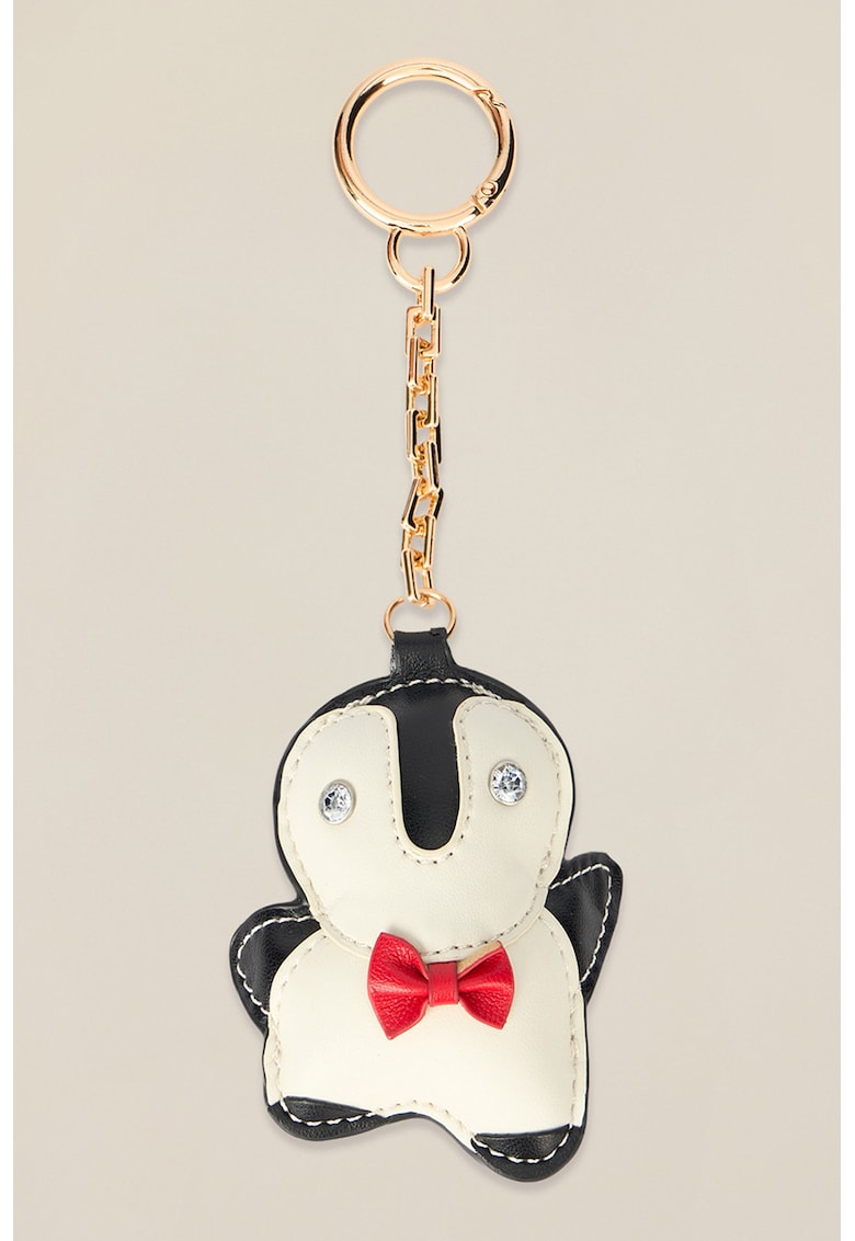 Breloc de piele ecologica cu model pinguin