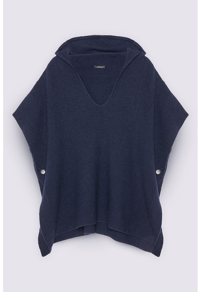 Pulover cu maneci scurte si gluga