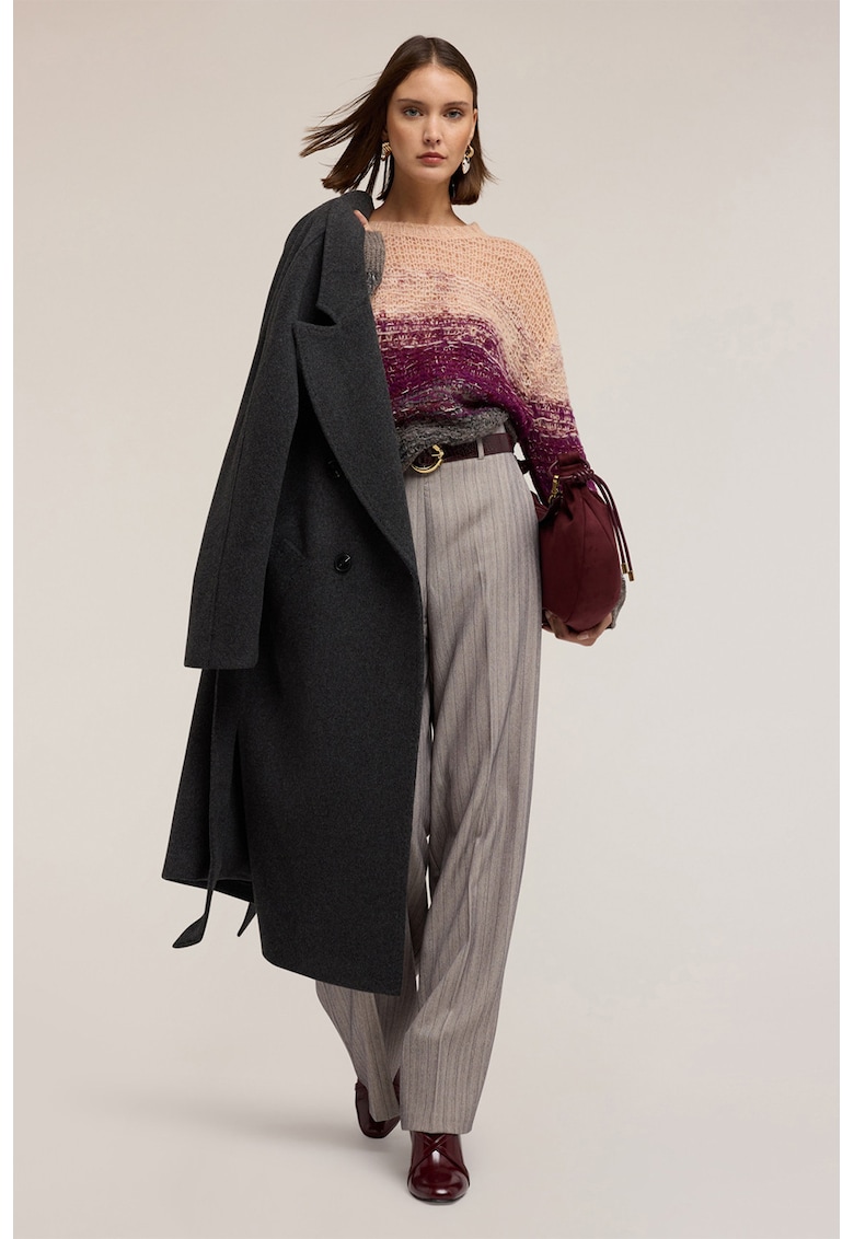 Pulover din amestec de lana si mohair