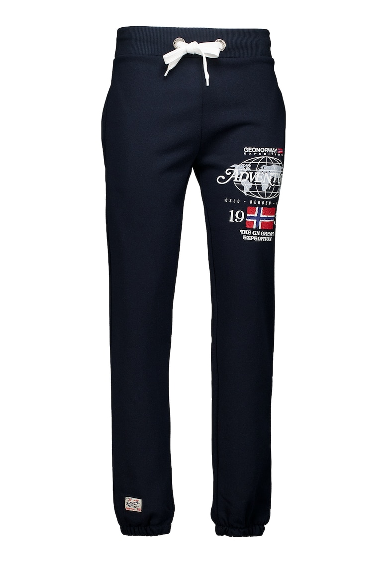 Pantaloni de trening cu snur in talie si imprimeu Molkovitz