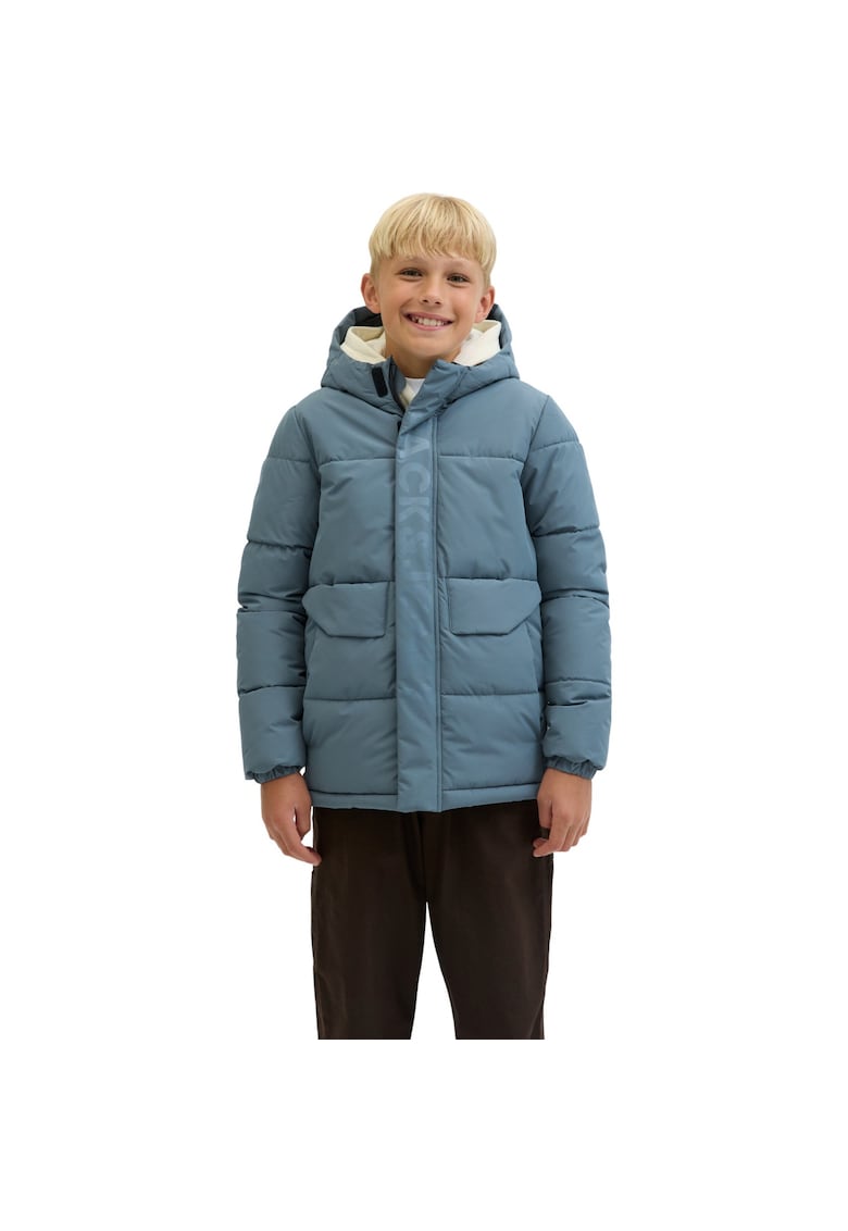Jack & Jones Geaca JACK &JONES Speed Puffer JNR 51594 - Albastru deschis
