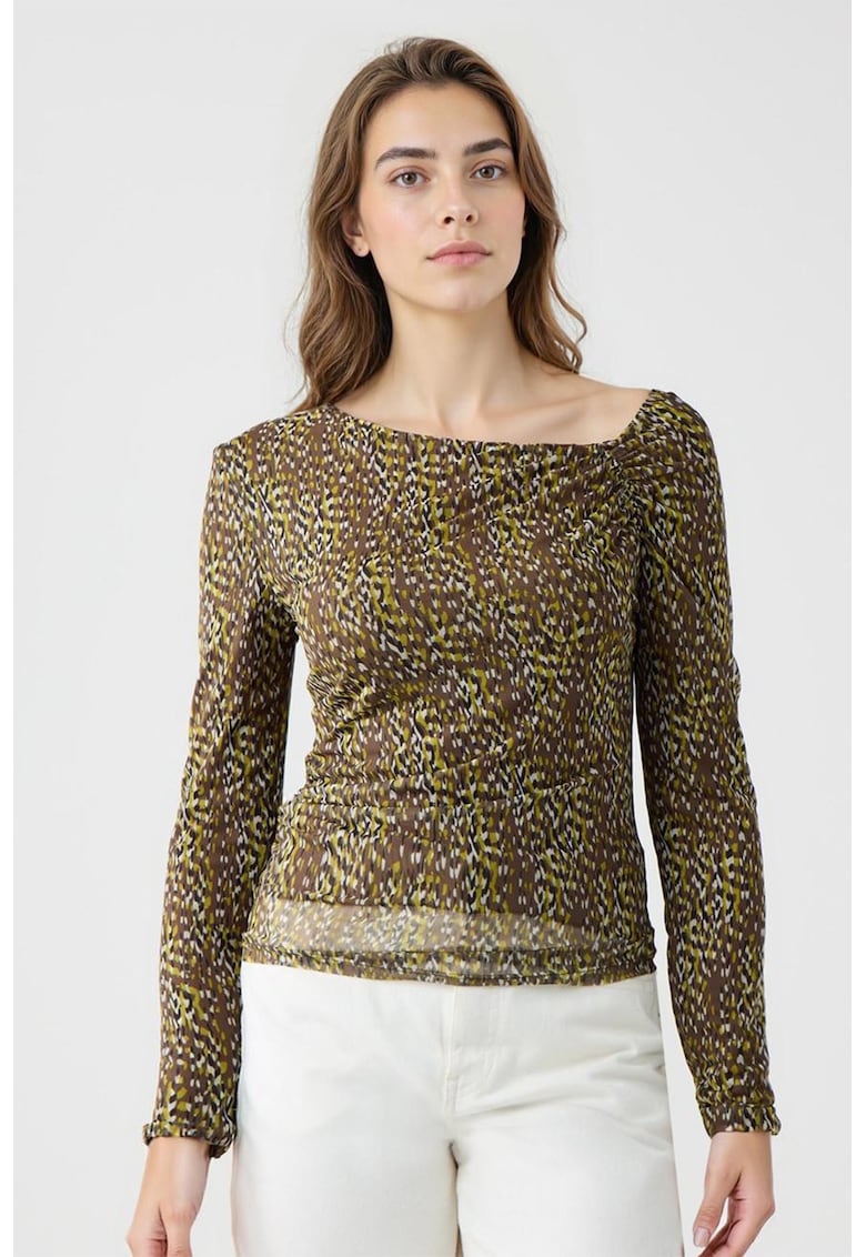 Bluza cu decolteu asimetric