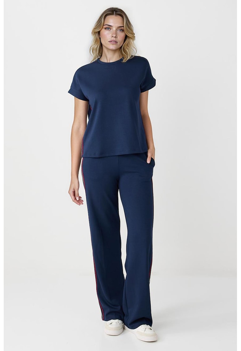 Pantaloni de trening din amestec de modal cu croiala ampla