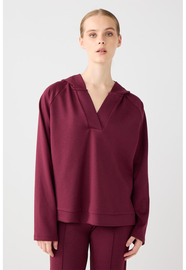 Hanorac cu decolteu in V