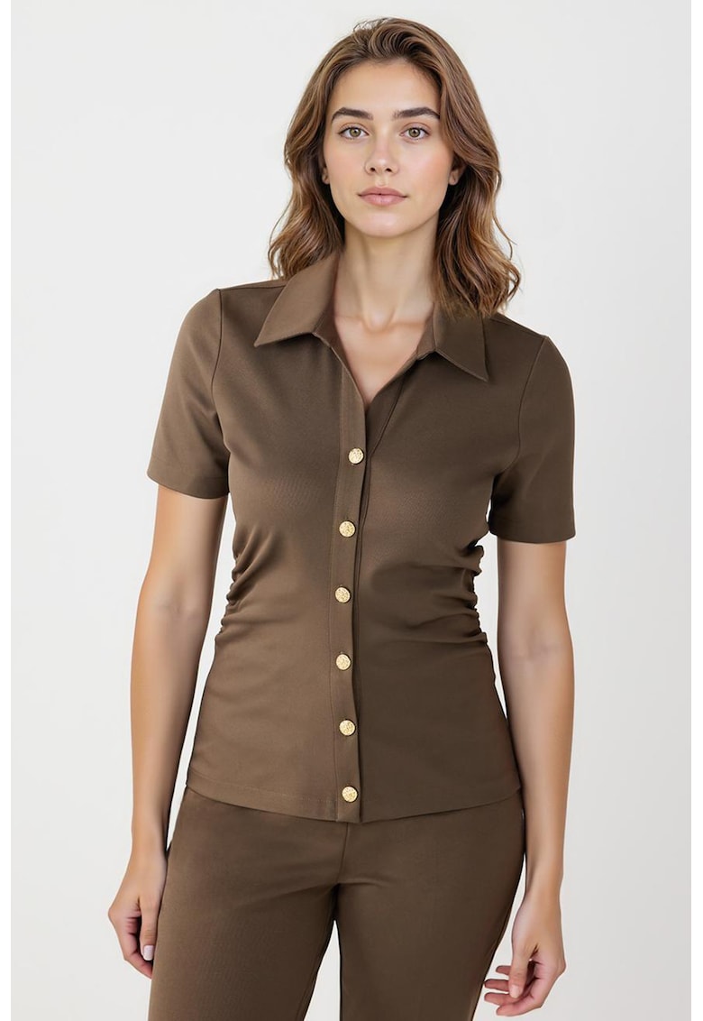 Camasa slim fit - Maro inchis