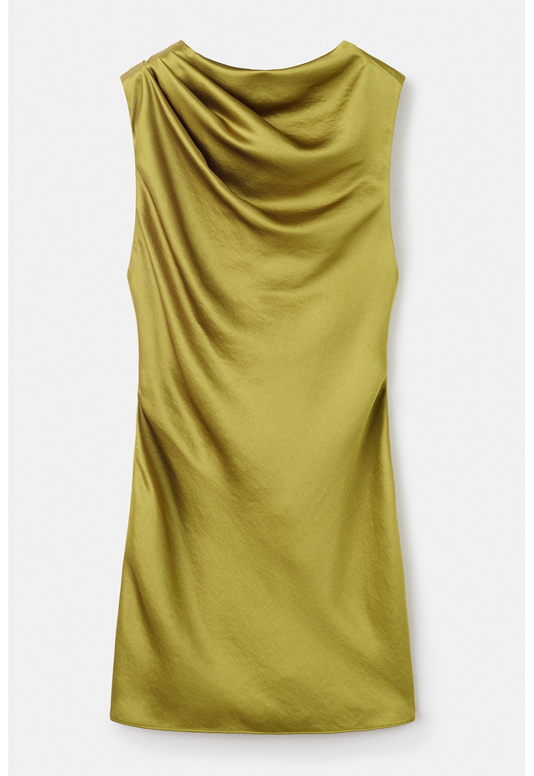 Rochie mini cu fronseuri si decupaj pe spate