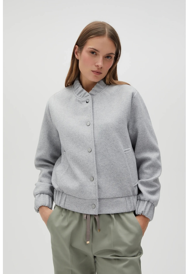 Jacheta bomber gri - Gri