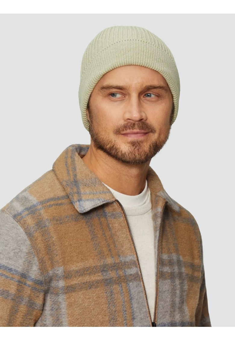 Caciula din bumbac cu textura striata