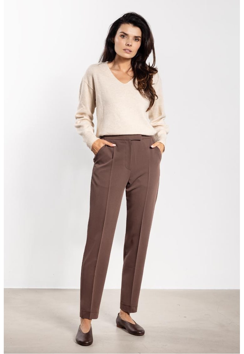 Pantaloni tigareta de dama cu dunga – croiala clasica eleganta A746