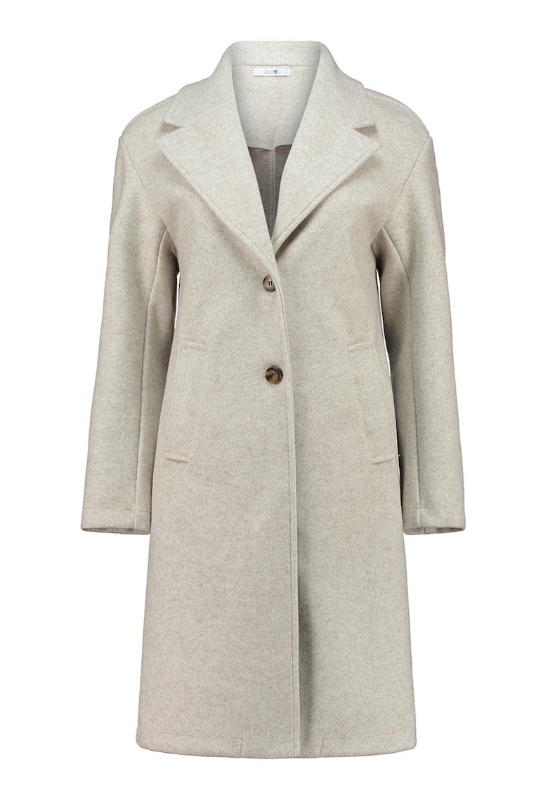 Palton cu model uni si revere decupate