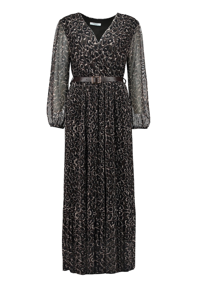 Rochie midi cu decolteu in V